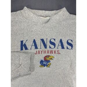 Vintage Kansas Jayhawks Crew Neck Sweatshirt Womens XL Basketball Bottom Drawers